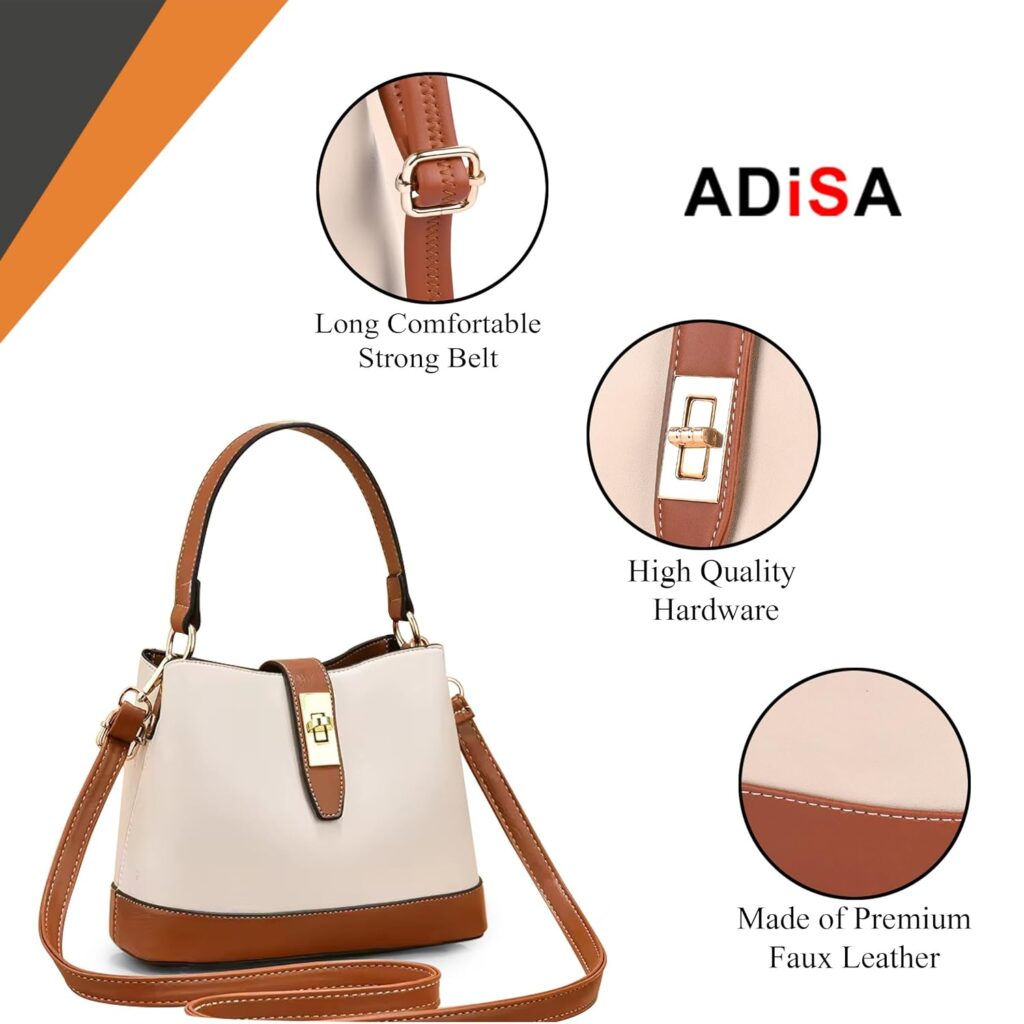 ADISA Women’s Girls Bucket Cross Body Bag with Sling (SL5139)