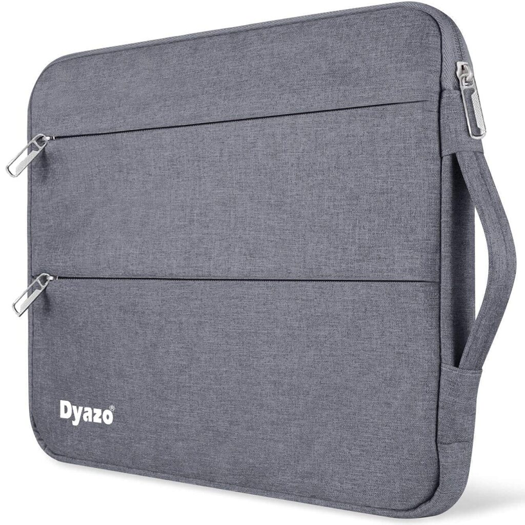 Dyazo Water Resistant Laptop Sleeve with Handle Compatible for 15 Inch to 15.6″ Inches laptops & Notebooks – Grey
