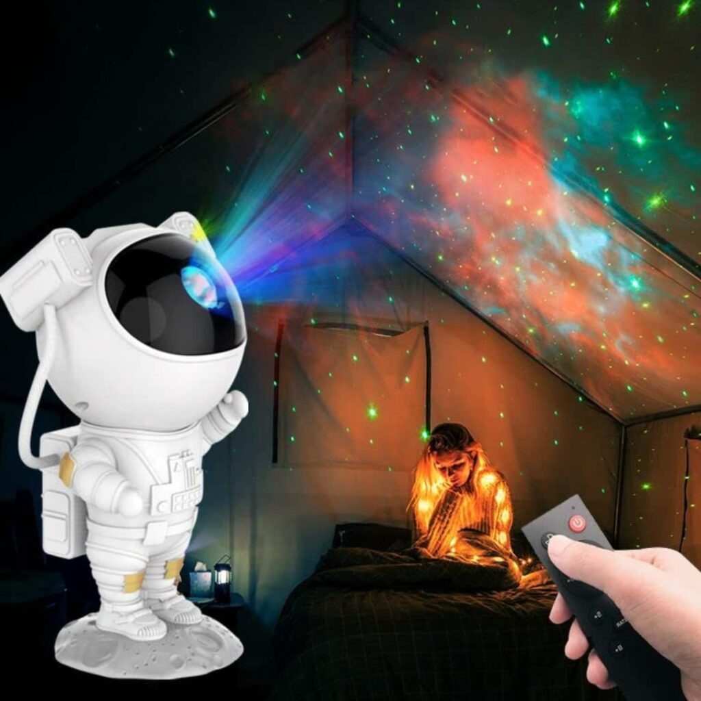 NYRWANA Astronaut Projector, Galaxy Projector Light for Bedroom, Galaxy Projector, Space Projector, Birthday Gifts, LED – Astronaut Projector (White)