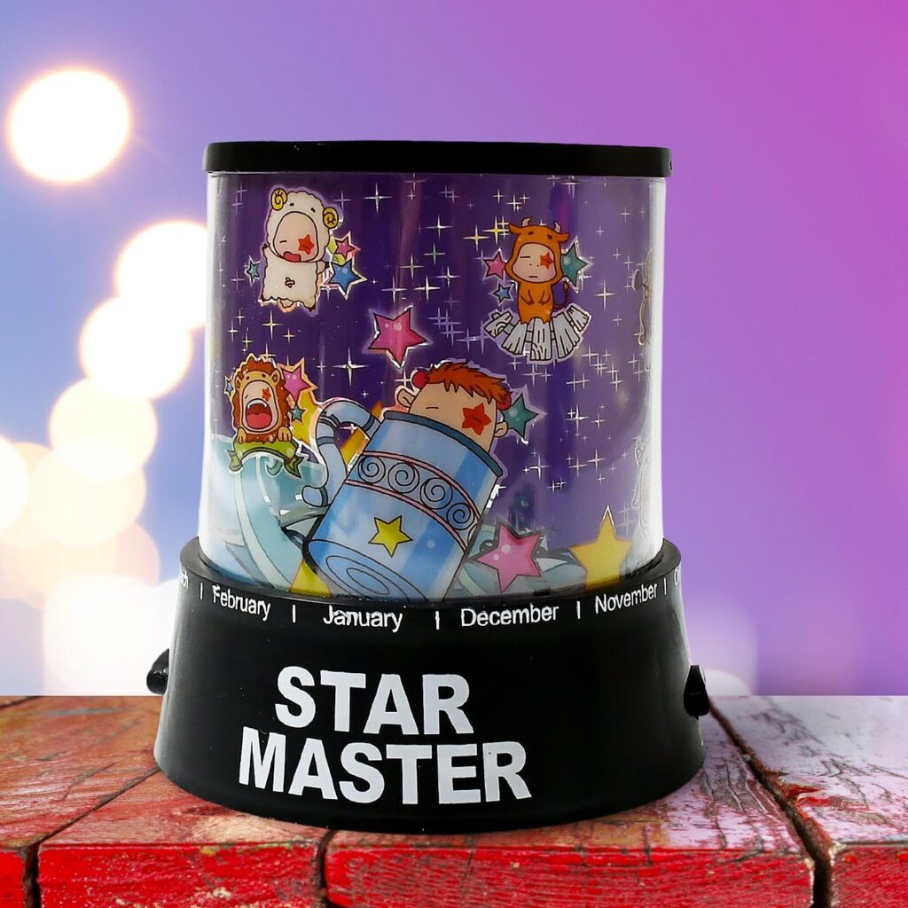 Oblivion LED Projector Night Light, Rotating Music Lamp, Battery-Operated Starry Night for Kids Bedroom, Portable Decorative Romantic Gift and Home Decoration (1Pc)