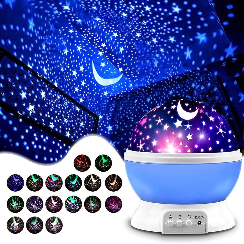 AARAL Romantic Sky Star Master Night Light Projector, Baby Sleep Lighting Projector Table Lamp
