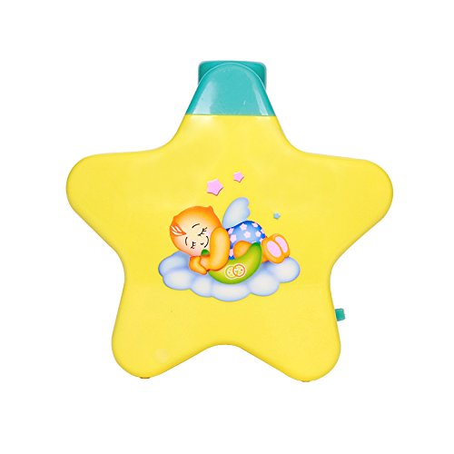 Amitasha 3D Star Projector Sleeping Night Toy for New Born Babies with Lights & Melodious Lullaby Sound Adjustable Strap Birthday Gift for Toddlers