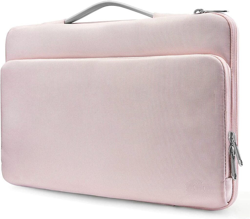 MOCA Compatible 360 Protective Laptop Sleeve Hand Bag for 16 inch MacBook Pro 16 inch A2141 2019, Dell XPS 15, Surface Book 2, The Razer Blade 15 inch Laptop Sleeves Hand Bag, (16 inch Laptops, Pink)