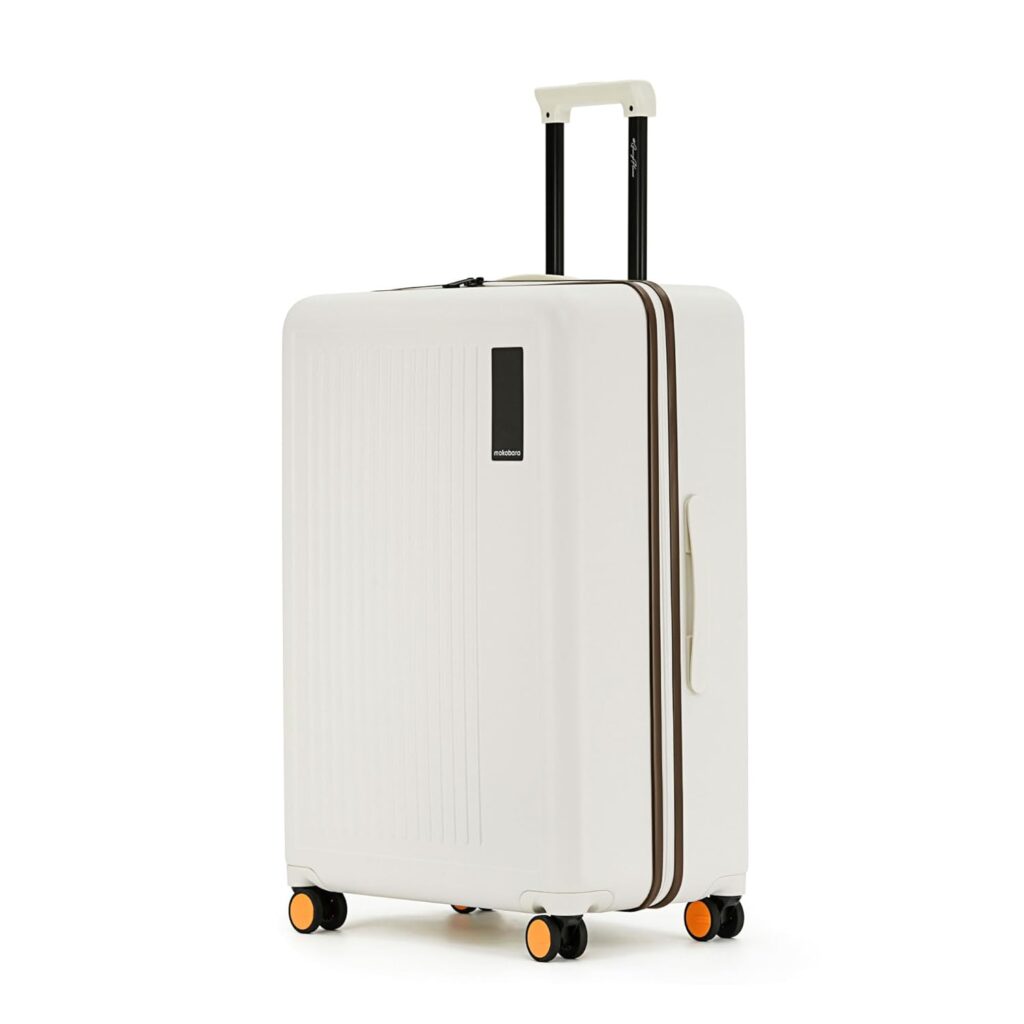 MOKOBARA The Transit Luggage|100L Capacity,Tsa Lock,8 Super Silent Ninja Wheels,Polycarbonate Hardshell|Ideal For Travel,2.0,Check-In Large,74 cm,Super Silent,Trolley),Black