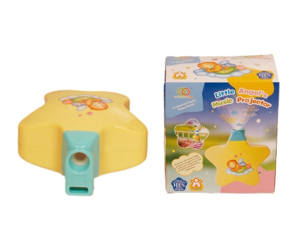 SUPER TOY Sleeping Star LED Projector with 3D Night Light Show and Musical Melody Sound for Born Babies
